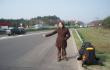 Evelina ir autostopas Vokietijos degalinje
