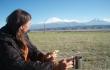 Keliautoja su arbata prie Ararato kalno