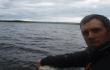 Aš, lipdukas briedis ir Kemijokio upė Rovaniemyje