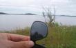 Fotografas prie Inario ežero Suomijos šiaurėje (Autoportretas)