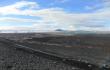 Myvatno eero panorama nuo Hverfjall kraterio besileidiant