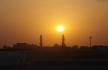 Nuostabus saulėlydžio vaizdas Omano Sultonate