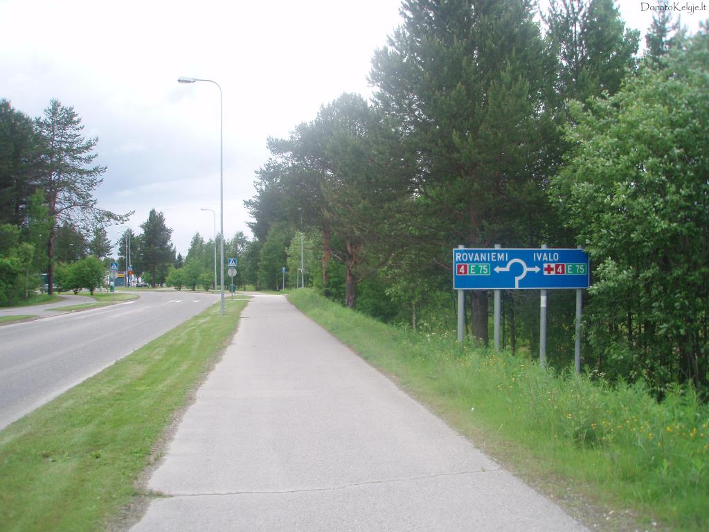 Sodankyloje ie�kome kelio � Ivalo